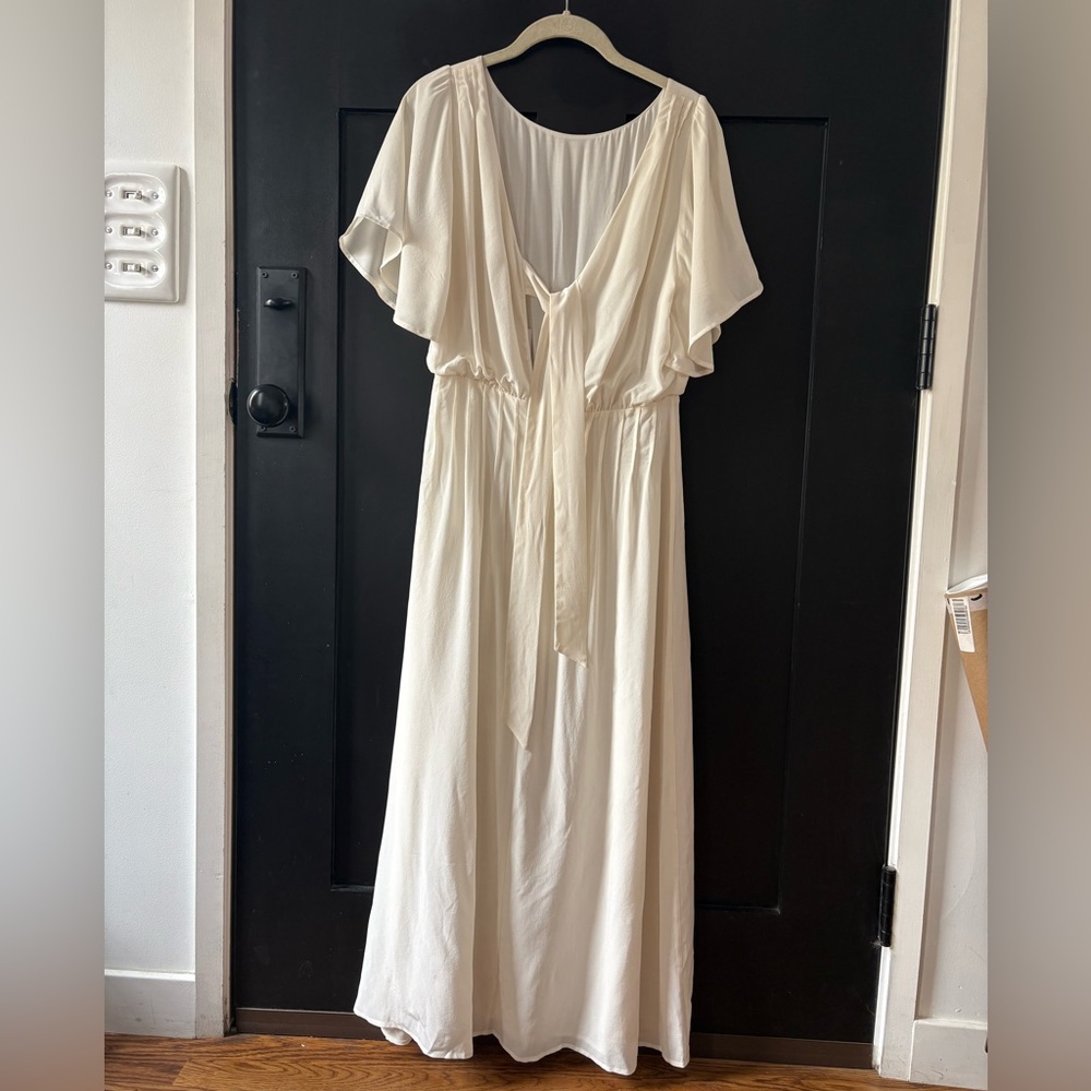 Sezane Constance Dress in Ecru Size 38 US 6